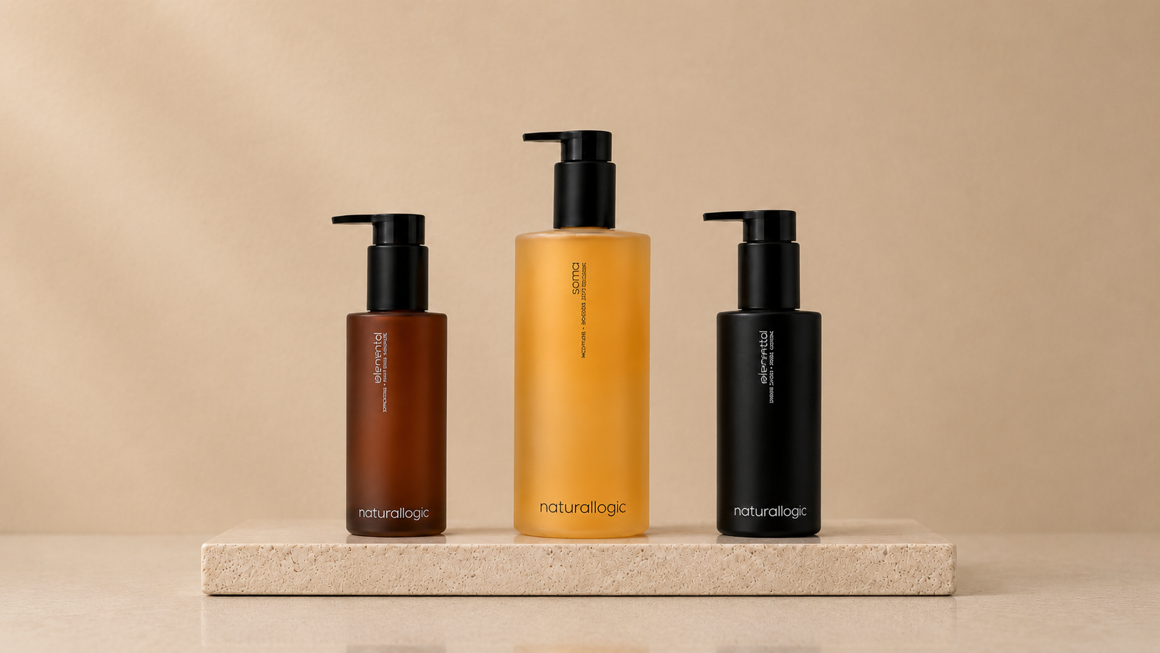 Naturallogic x Laurel and Reed brand edit featuring three products