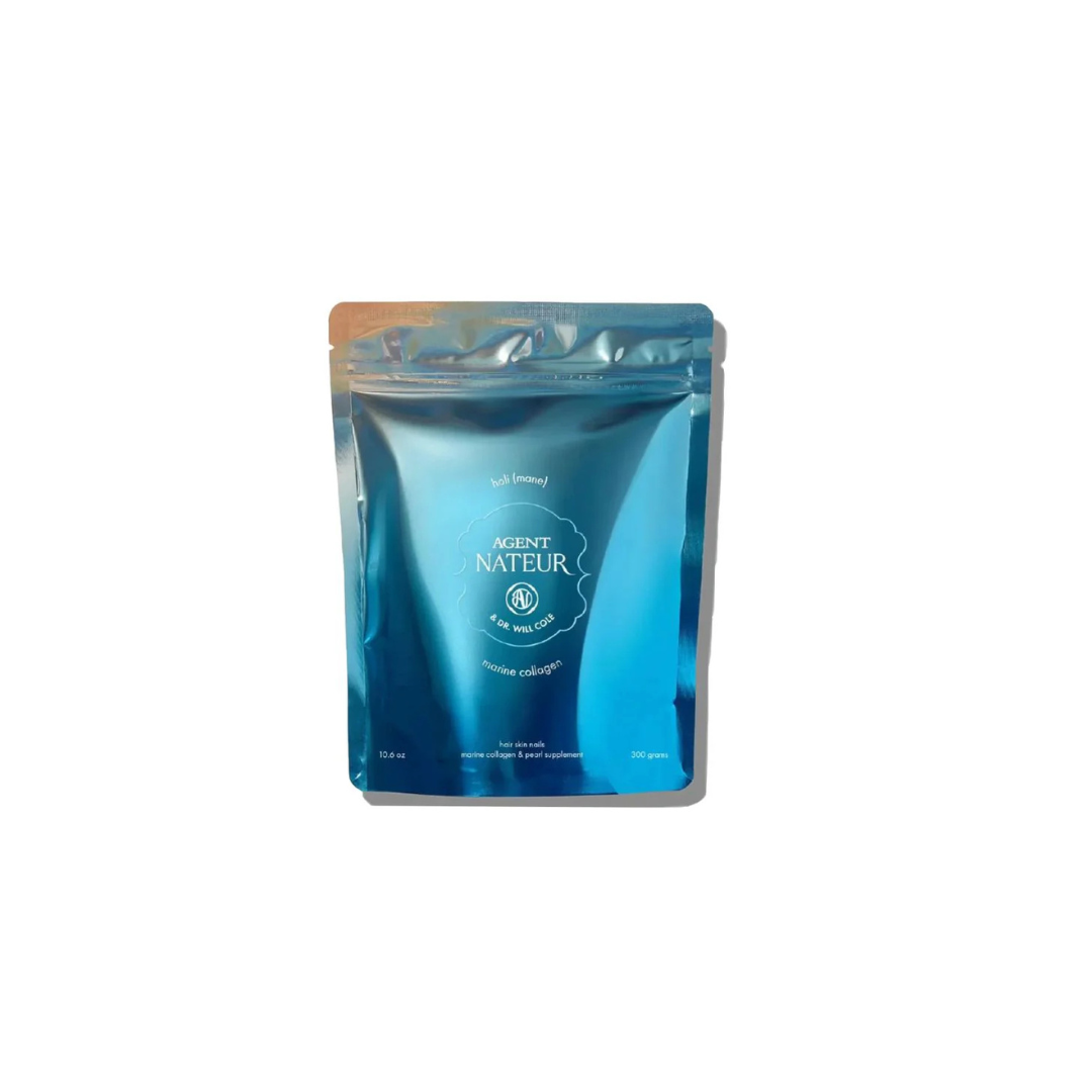 Agent Nateur holi (mane) marine collagen and pearl hair, skin, nails, 2 daily supplements combined