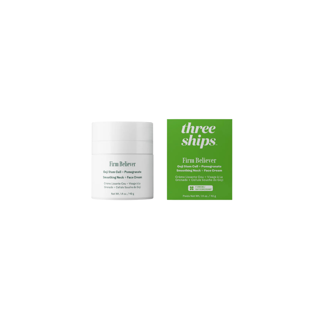 Three Ships Firm Believer Goji Stem Cell + Pomegranate Smoothing Neck + Face Cream