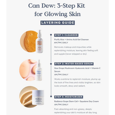 Three Ships Can Dew 3-Step Kit for Glowing Skin