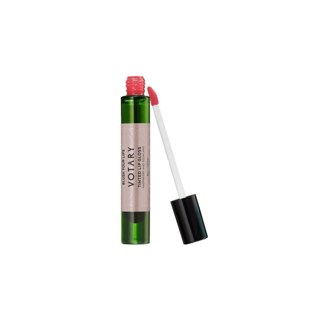 VOTARY Tinted Lip Gloss - Raspberry and Squalene
