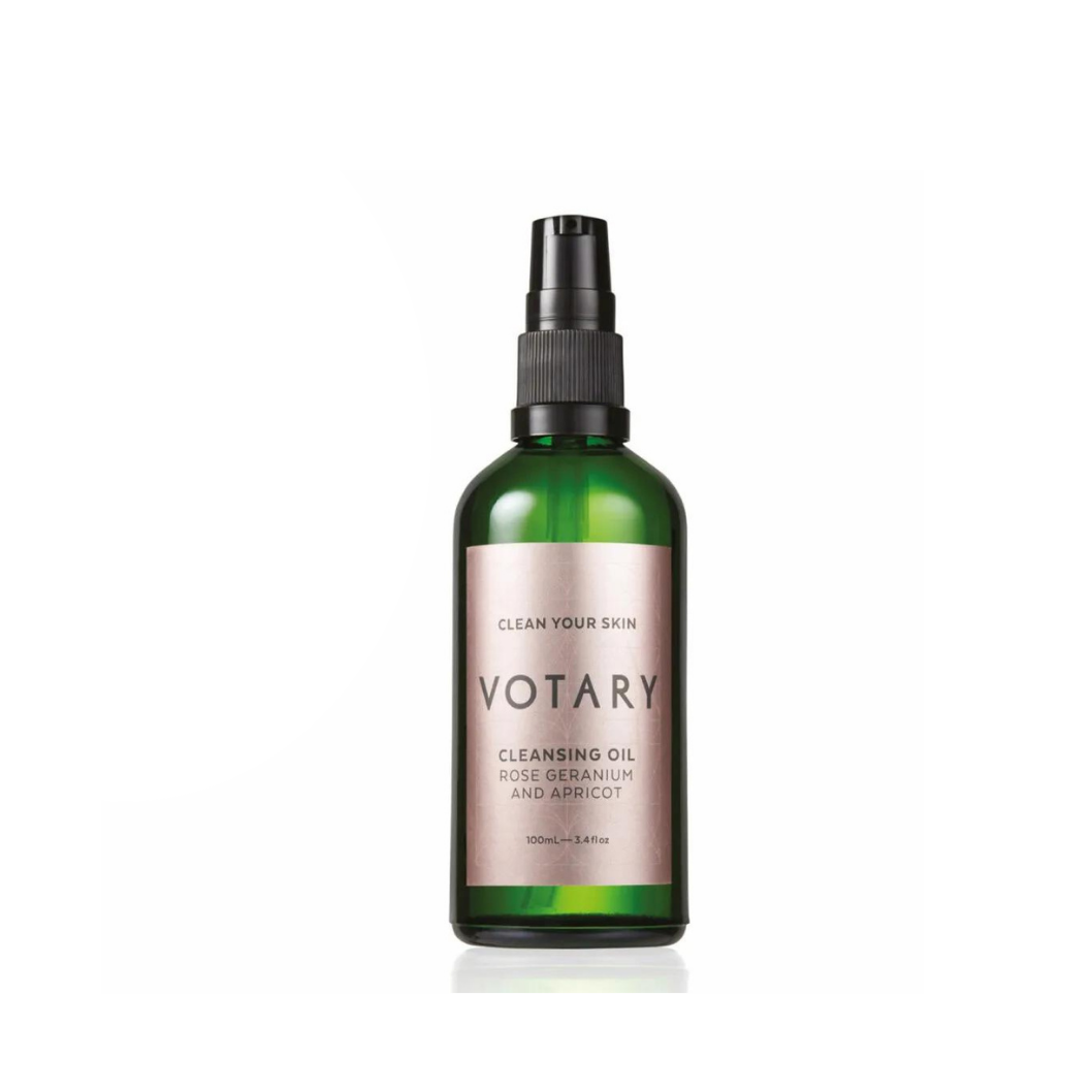 VOTARY Cleansing Oil - Rose Geranium and Apricot