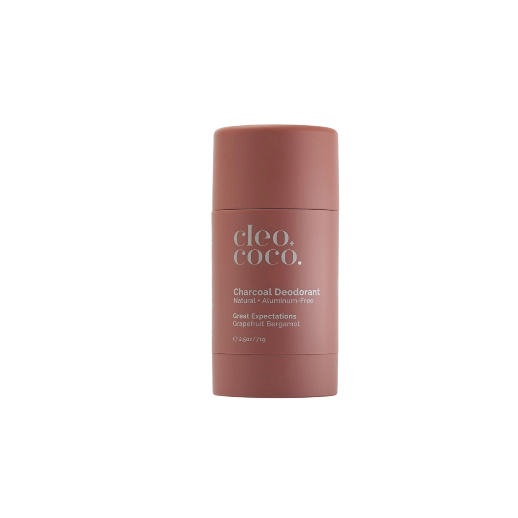 cleo+coco Charcoal Deodorant - Great Expectations, Grapefruit Bergamot 